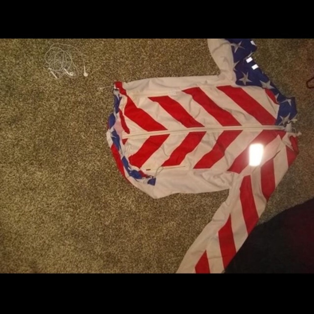 American flag inspired windbreaker